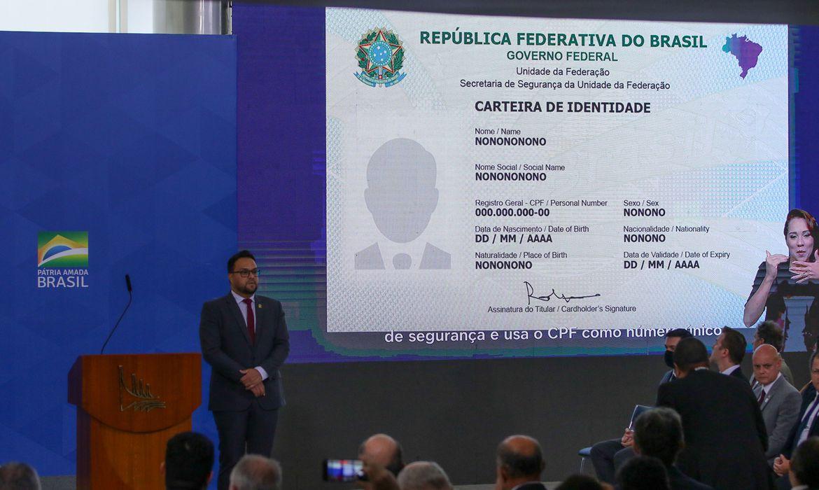 Governo federal lança nova carteira de identidade nacional